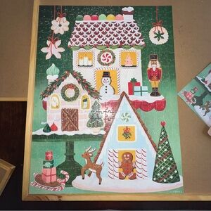 1Canoe2 Gingerbread Village Festive Christmas Holiday Puzzle